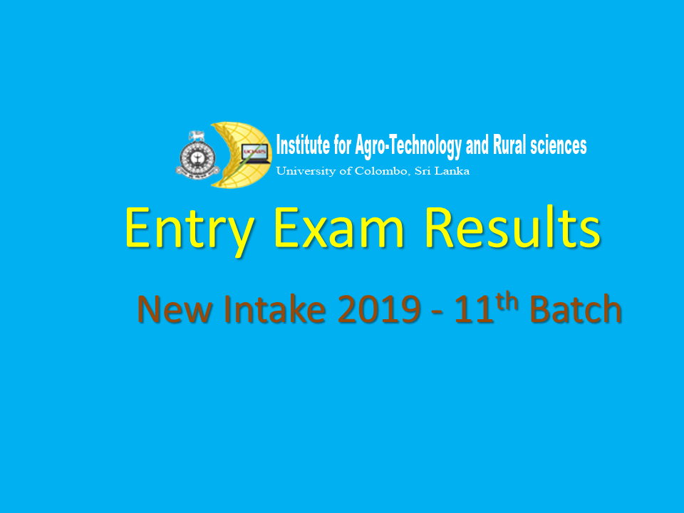 Entry Exam Results-2019 New Intake Entry Exam Results-2019 New Intake