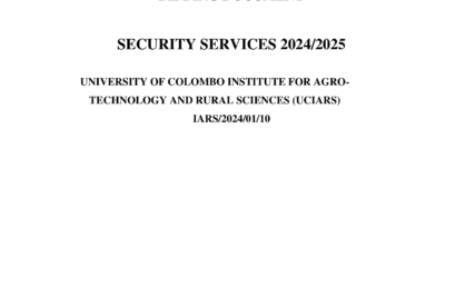 BIDDING DOCUMENT SECURITY SERVICES 2024/2025
