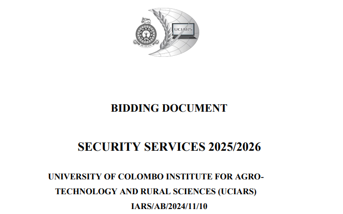 BIDDING DOCUMENT SECURITY SERVICES 2025/2026